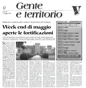 Gente e territorio - 30 aprile 2014 - provincia di Cremona (delegazione di Cremona - Arch. Luciano Roncai)